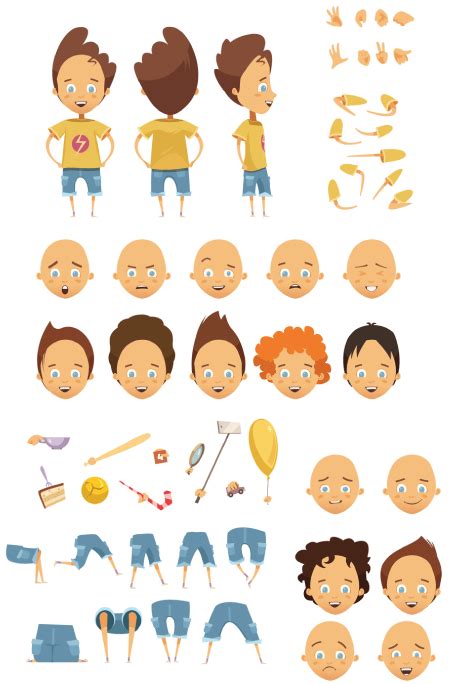 girl cartoon|70 Free Cartoon Kid Characters To Bring Joy to the Design Project.